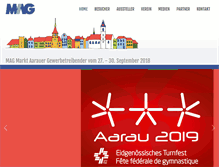 Tablet Screenshot of mag-aarau.ch